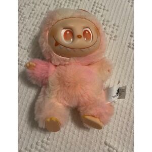 LaBubu POP MART THE MONSTERS Pink Plush Stuffed Animal Animation Figure